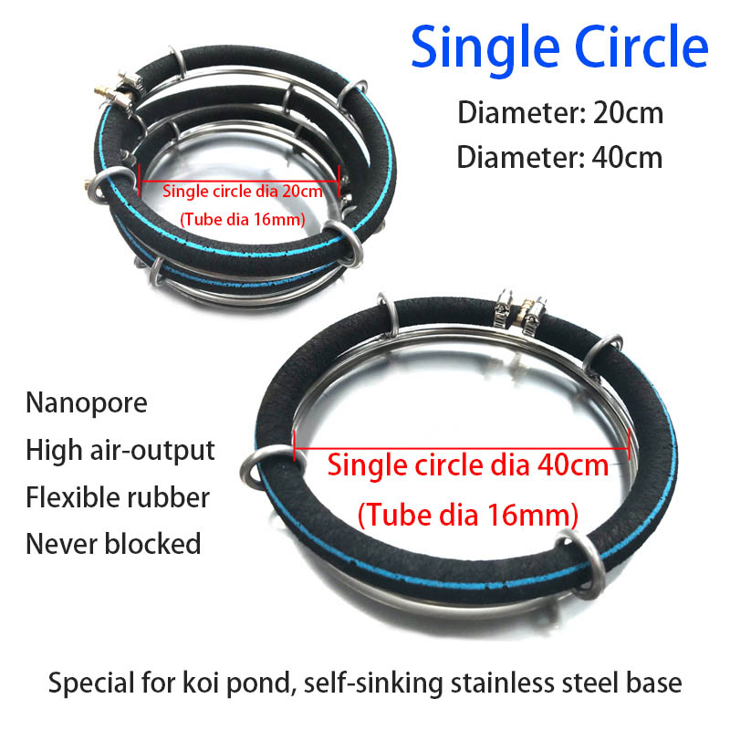 Koi Micro Nano Bubble Oxygen Diffuser Microporous Aeration for Aquaculture Fish