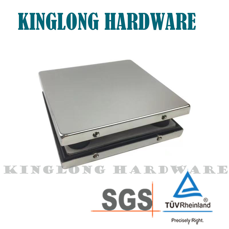 New Style Stainless Steel Glass Door Hardware Door Fitting Square Style Patch Fitting Fixed Clamp