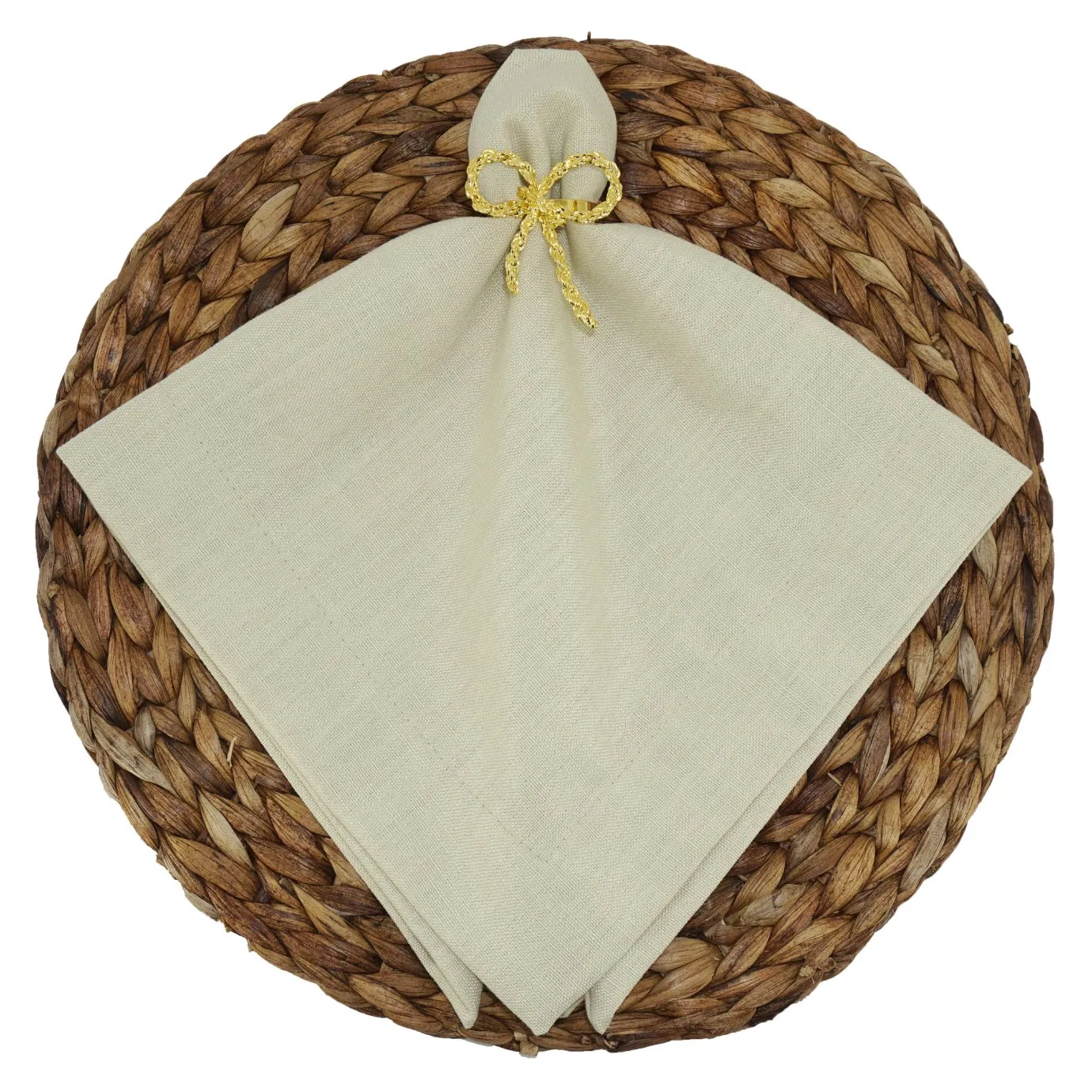 Whisper Green Linen Like Solid Slub Texture Napkins Table Napkin