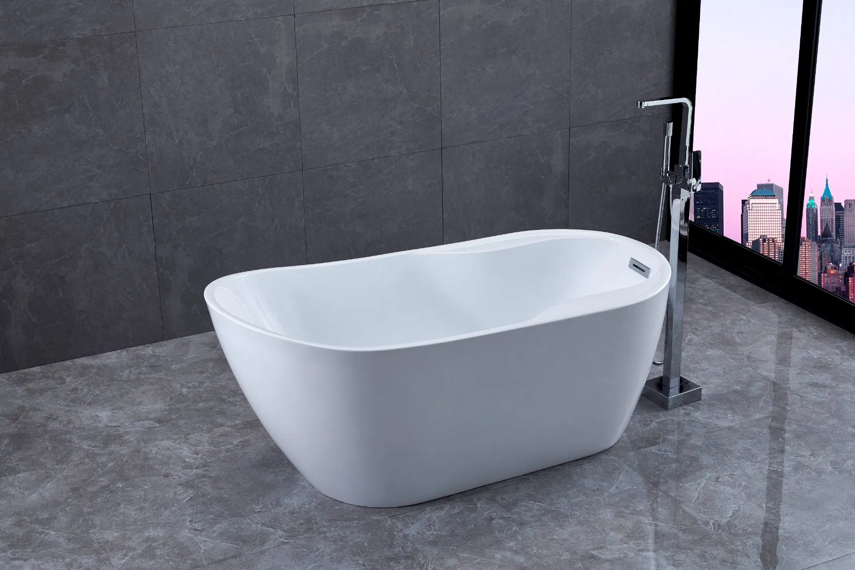 China Acrylic Hotel / Home Bathroom Tub Freestanding Bathtub Supplier for Wholesale
