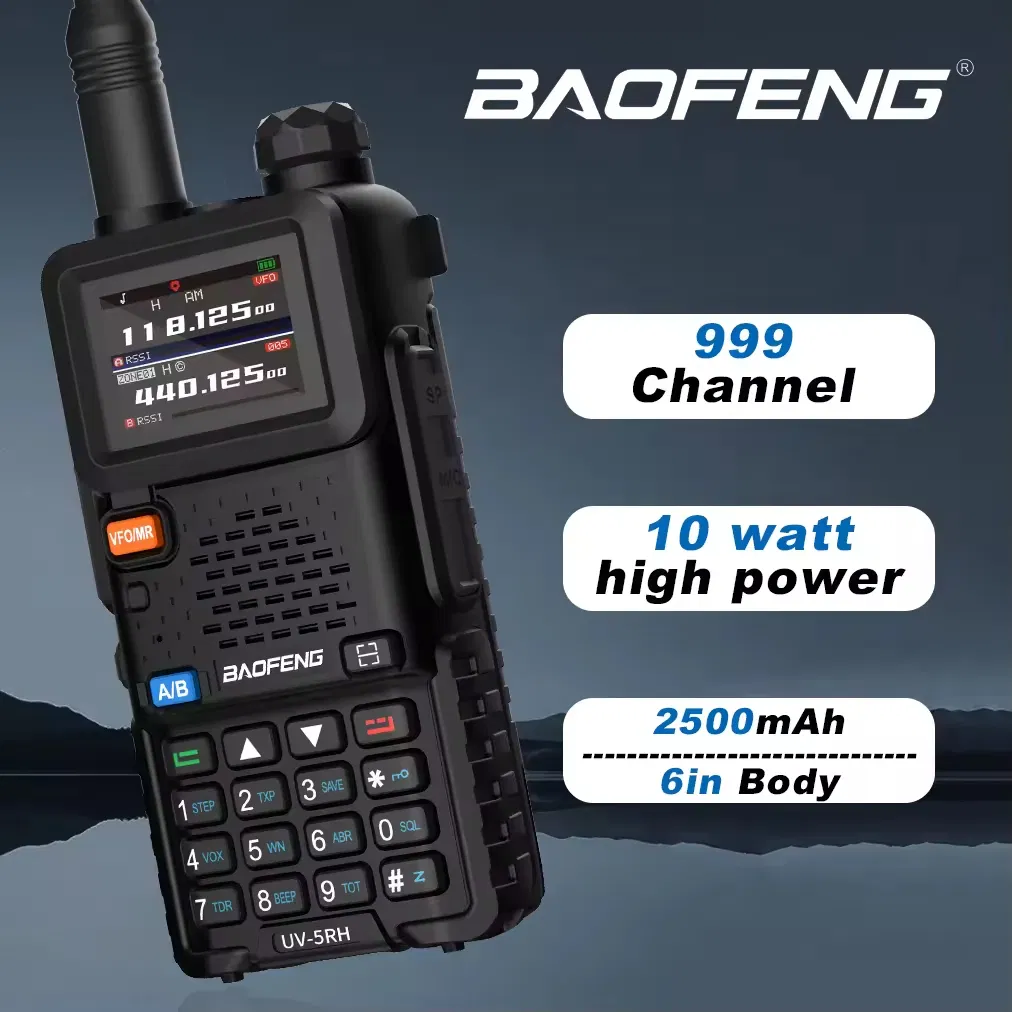 Радиостанция Baofeng UV-5RH 10W, 999 каналов, Dual-Band