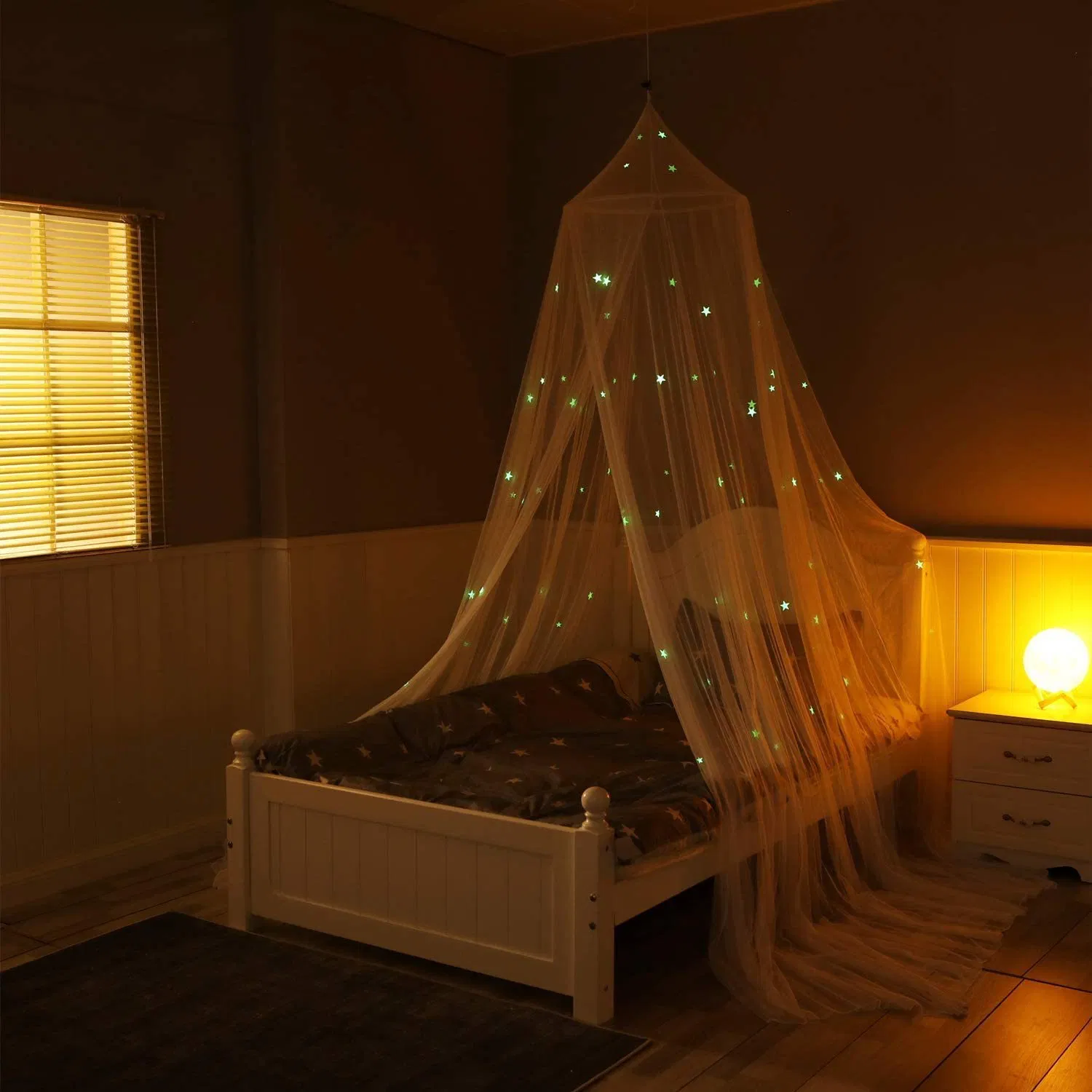 Factory Price Wholesale - Luxury Conical Double Bed Hanging Canopy Net Mosquito Net