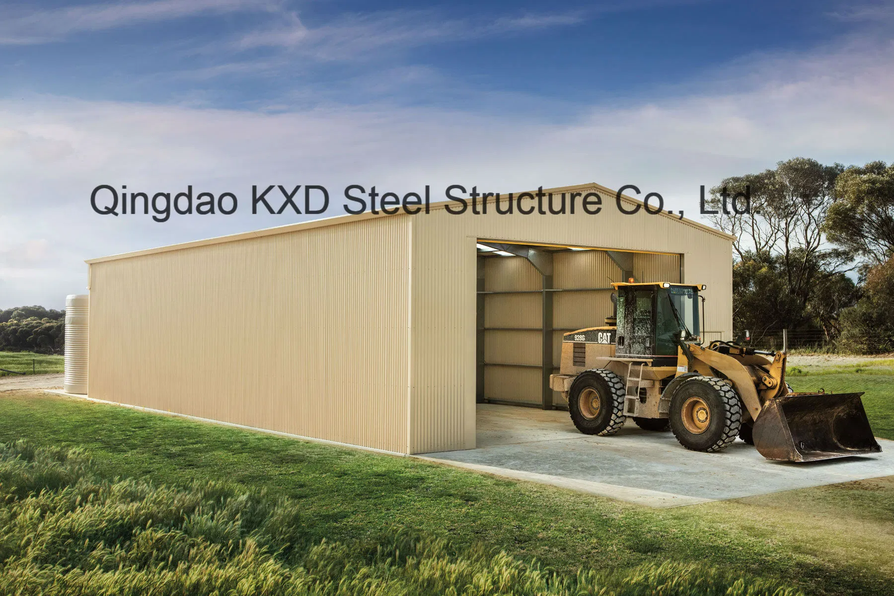 Prefabricated Steel Structure Metal Car Garage Kits Factory Building Warehouse (KXD-SSW143)