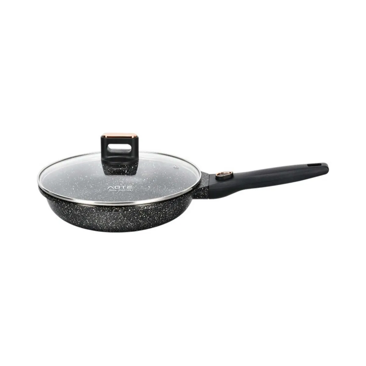 Nonstick Wok Pan with Glass Lid for Electric, Induction and Gas Stoves