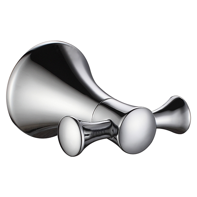 Wall Mounted Round Chrome Brass Toilet Brush Holder Set