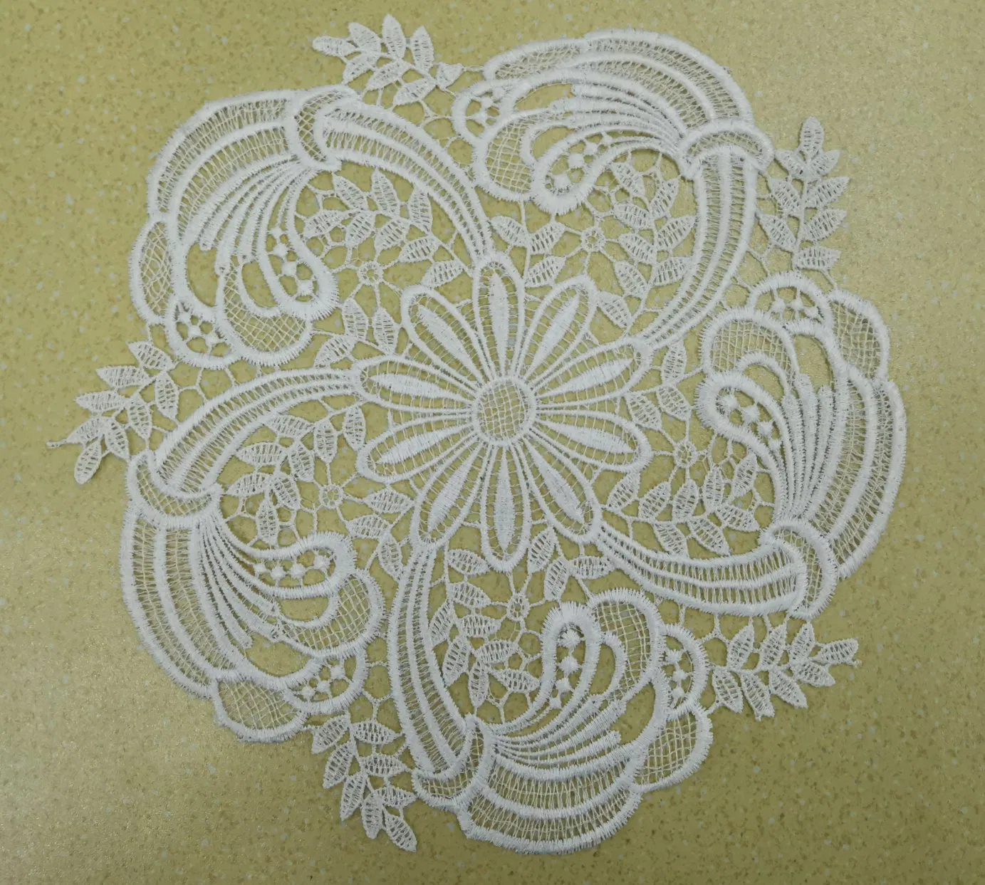 White Hand Embroidery Napkin for Wedding