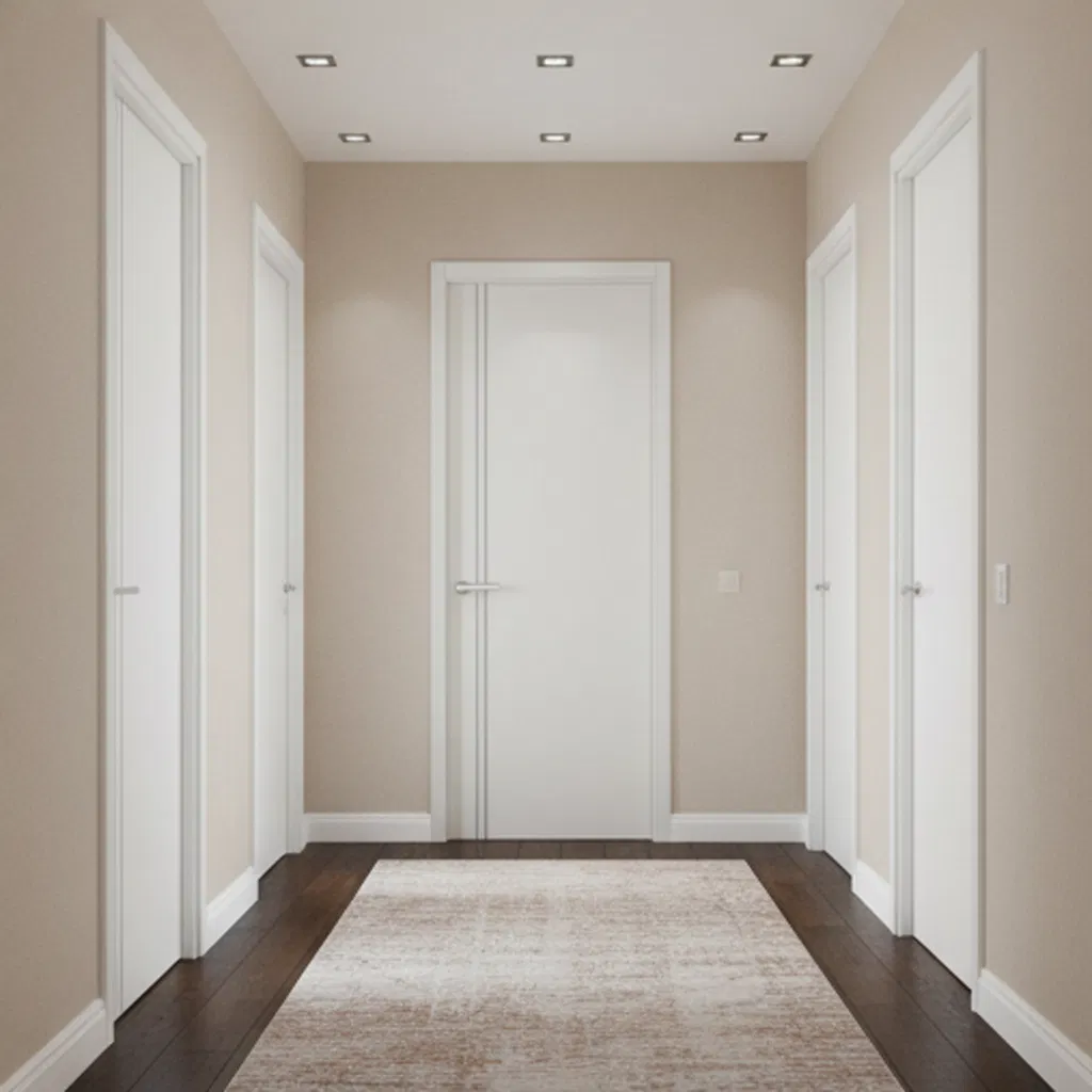 High Quality Custom Melamine MDF Wooden Interior Doors for Hotels Houses Bedroom Design Modern for Decoration