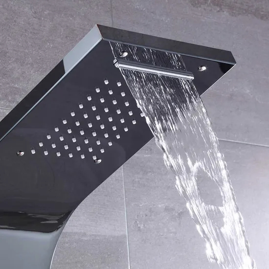 High-Quality Stainless Steel Shower Panel with Rainfall Showerhead