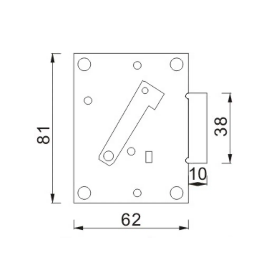 Newest Top Quality Furniture Cabinet Hardware Fitting Safe Lock for Closet Door