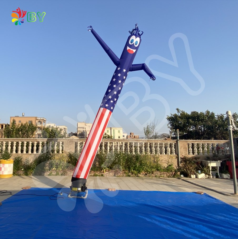 Popular Different Colors 20FT High Advertising Inflatable Sky Air Dancers From China Factory