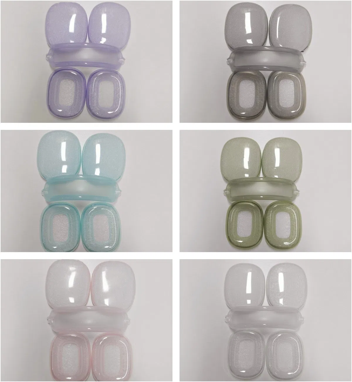 Чехол для AirPods Max, 3 предмета, прозрачный