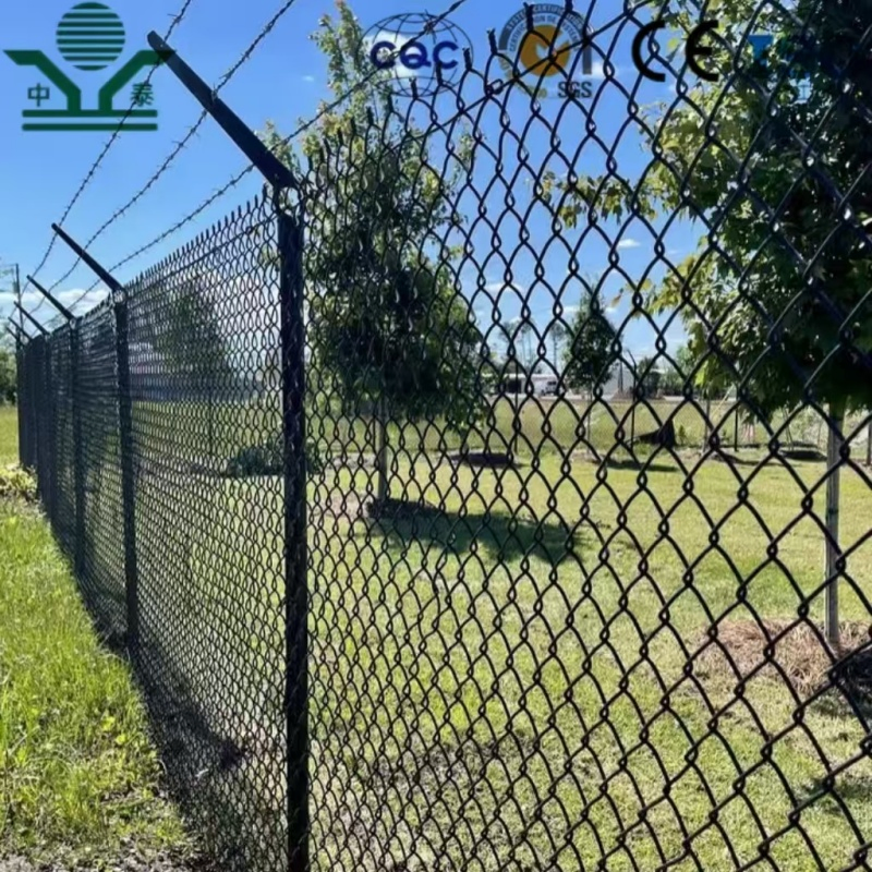 PVC Coated 6.0mm 100× 100mm 6.0m Chain Link Fence for Zoo Enclosures