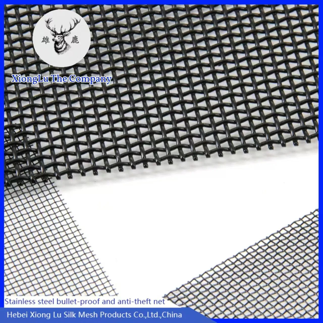 1m Diameter Black Stainless Steel Window Screen Insect -Proof Net