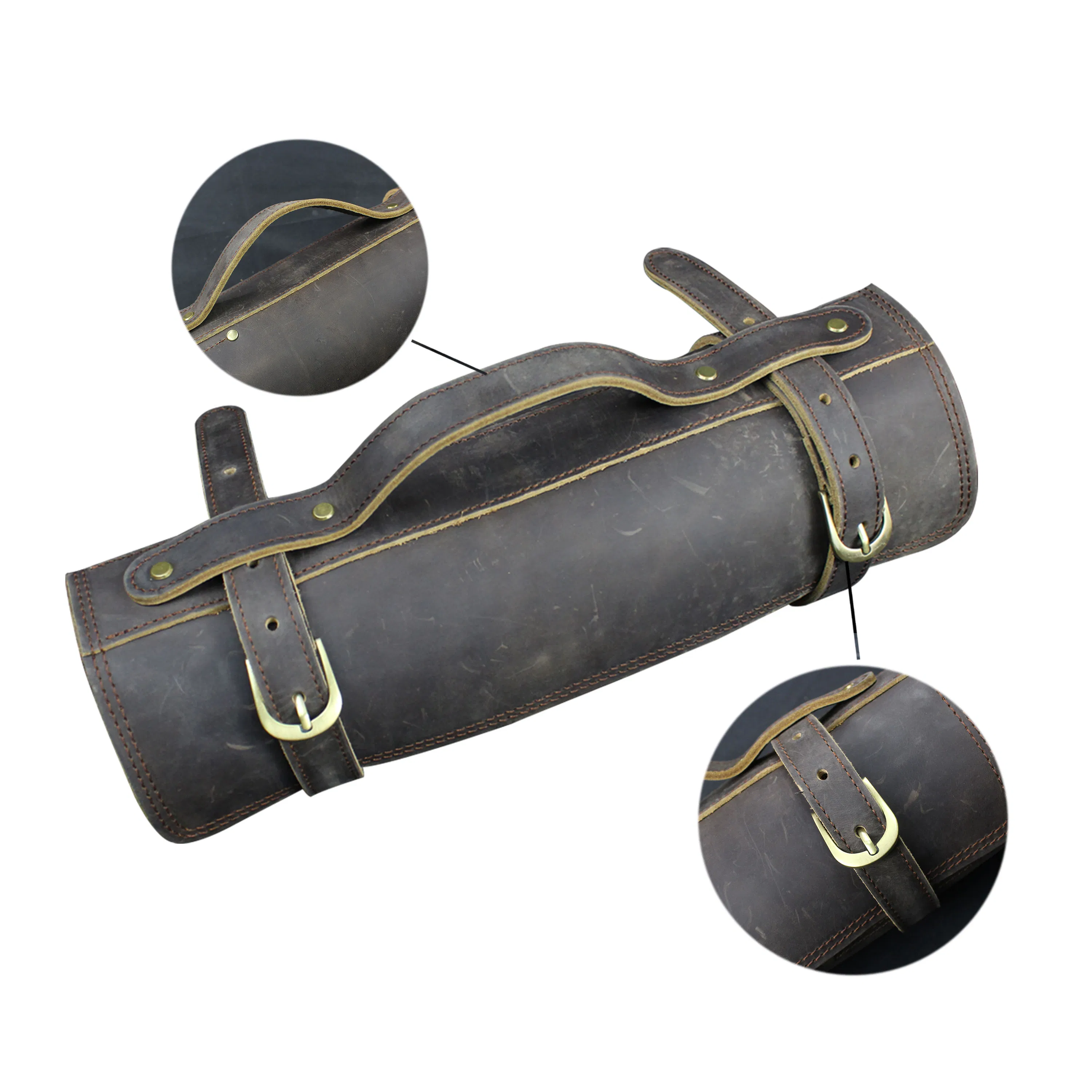 Чехол для ножей из натуральной кожи с набором