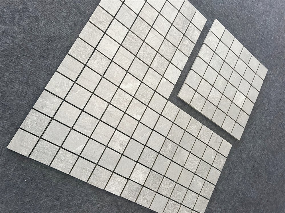 Плитка мозаика 300x300 мм бежевая глянцевая