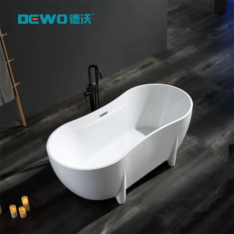 Hot-Sale Factory Price Freestanding Acrylic Compact Yet Stylish Deep Soaking Personal Bathtub