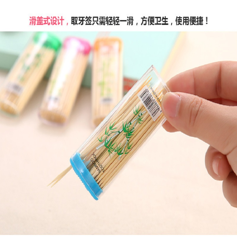 Bulk Eco Friendly Bamboo Stick Pick Toothpick, 65mm*1.5mm, Good Quality