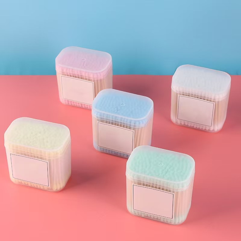 New Products Pointed Round Head Spiral Head Hairdressing Makeup Cotton Swab