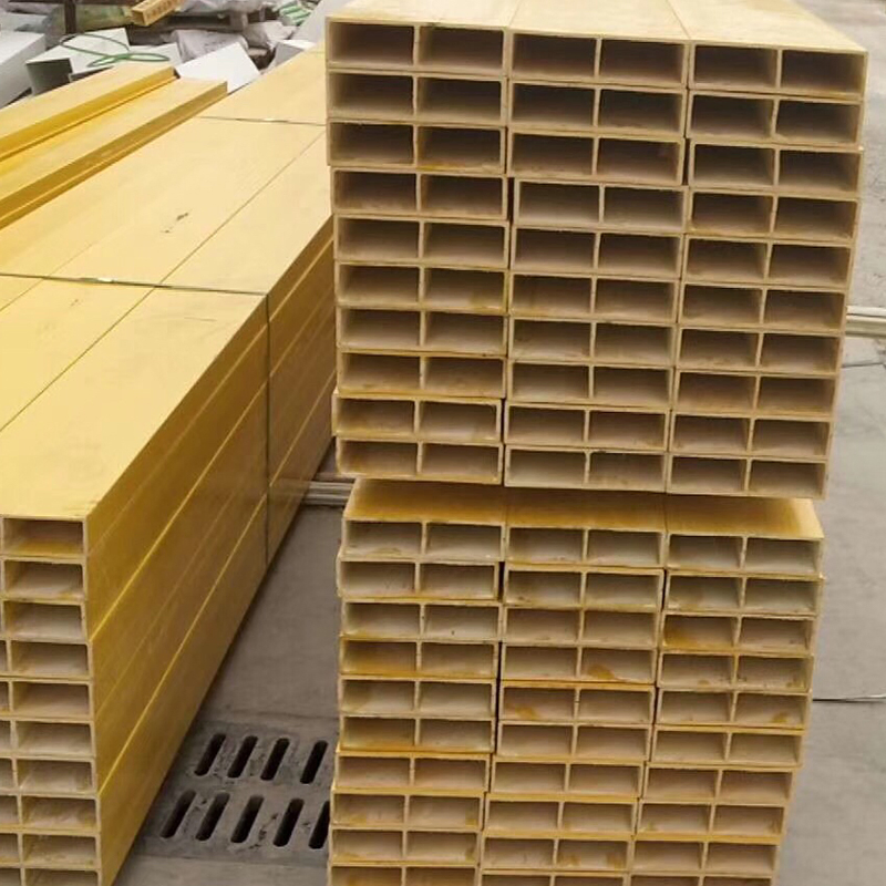 High Strength Pultruded Fiberglass Beam GRP Profile Roof Truss FRP Purlin