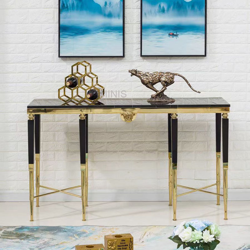 Living Room/Hallway/Hotel Table Metal Gold Black Rack Decoration Flower Stand