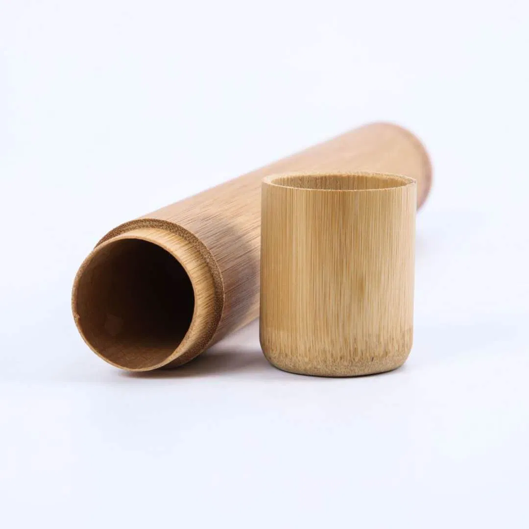 100% Biodegradable Bamboo Toothbrush Travel Case Amazon Hot Selling Bamboo Products