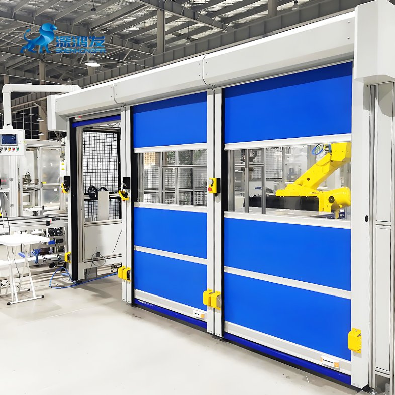 China Wholesale PVC Fabric Car Wash Plastic Fast Action Automatic Servo System Rapid Roll High Speed Roller Shutter Door