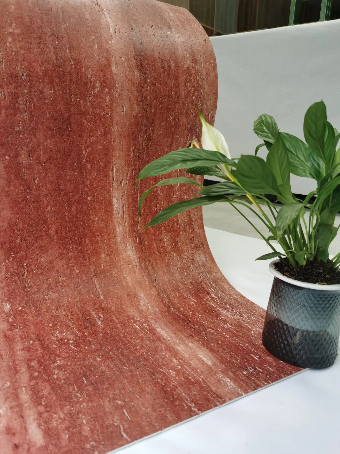 Factory Wholesale Inkjet Travertine Thin Mcm Flexible Clay Facing Bricks Red Stone for Exterior Wall Cladding