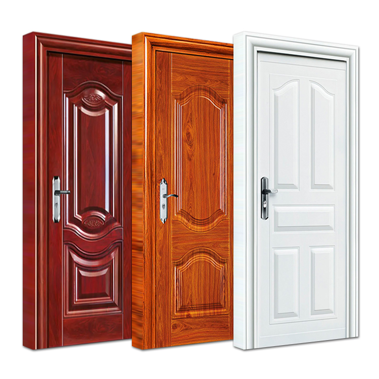 China Supplier Custom Made Home Residential Interior Room Sound Proof Steel Security Door Design for Sale