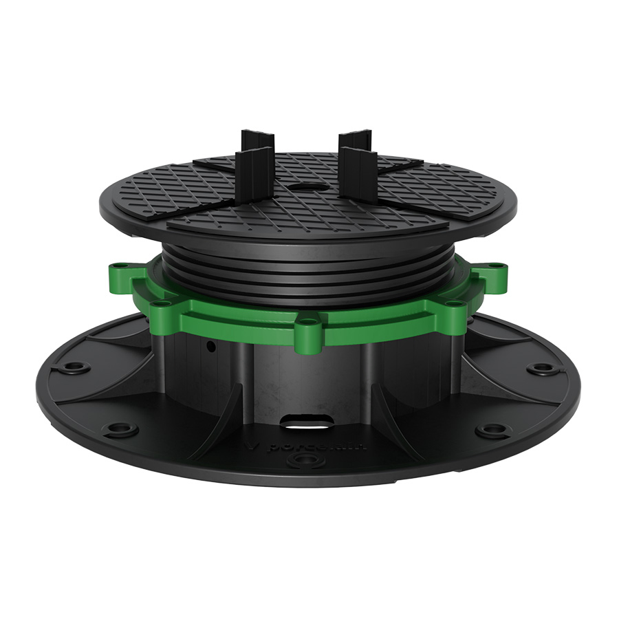 Raised Outdoor Flooring Decking Self Leveling Plastic Pedestal Support
