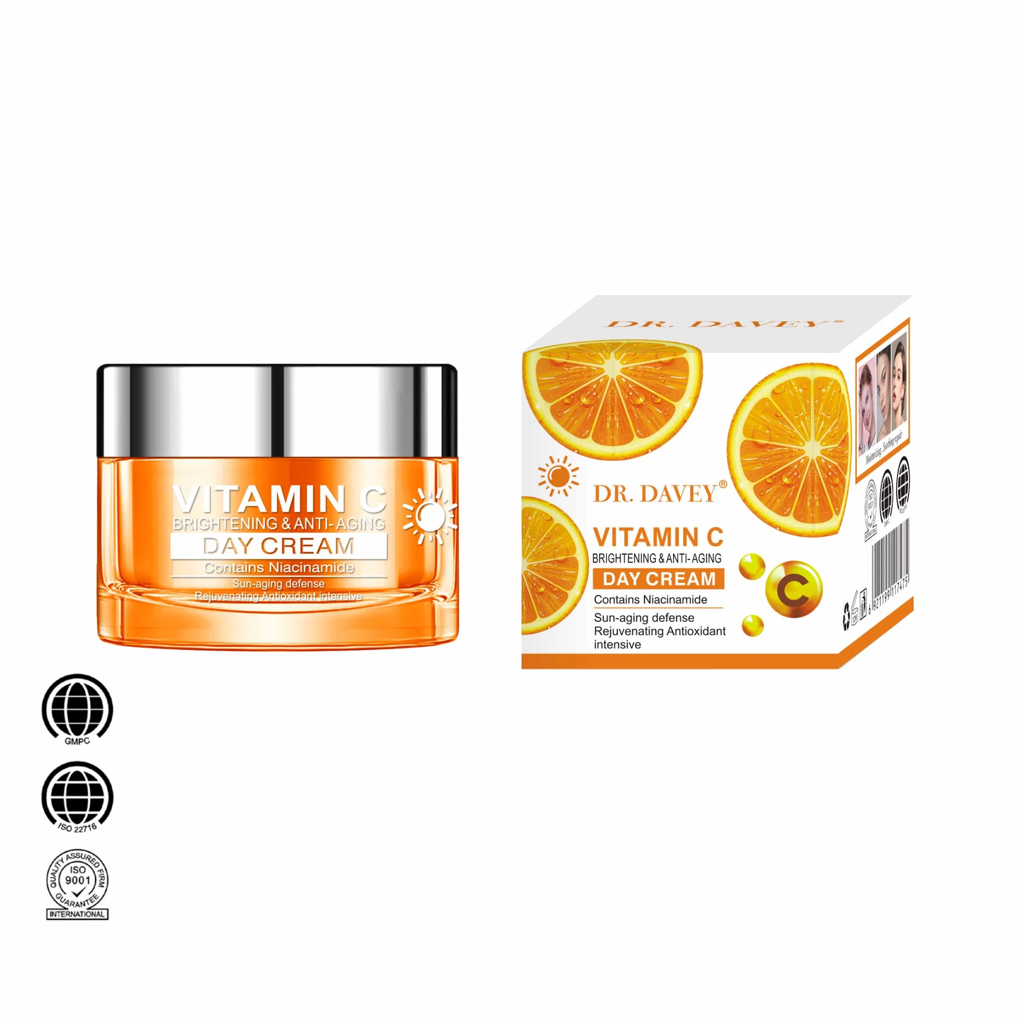 Dr. Davey Vitamin C Day Cream Brightening Anti-Aging Niacinamide 50g