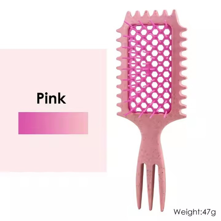 Экологичная расческа для кудрявых волос из пшеничной соломы