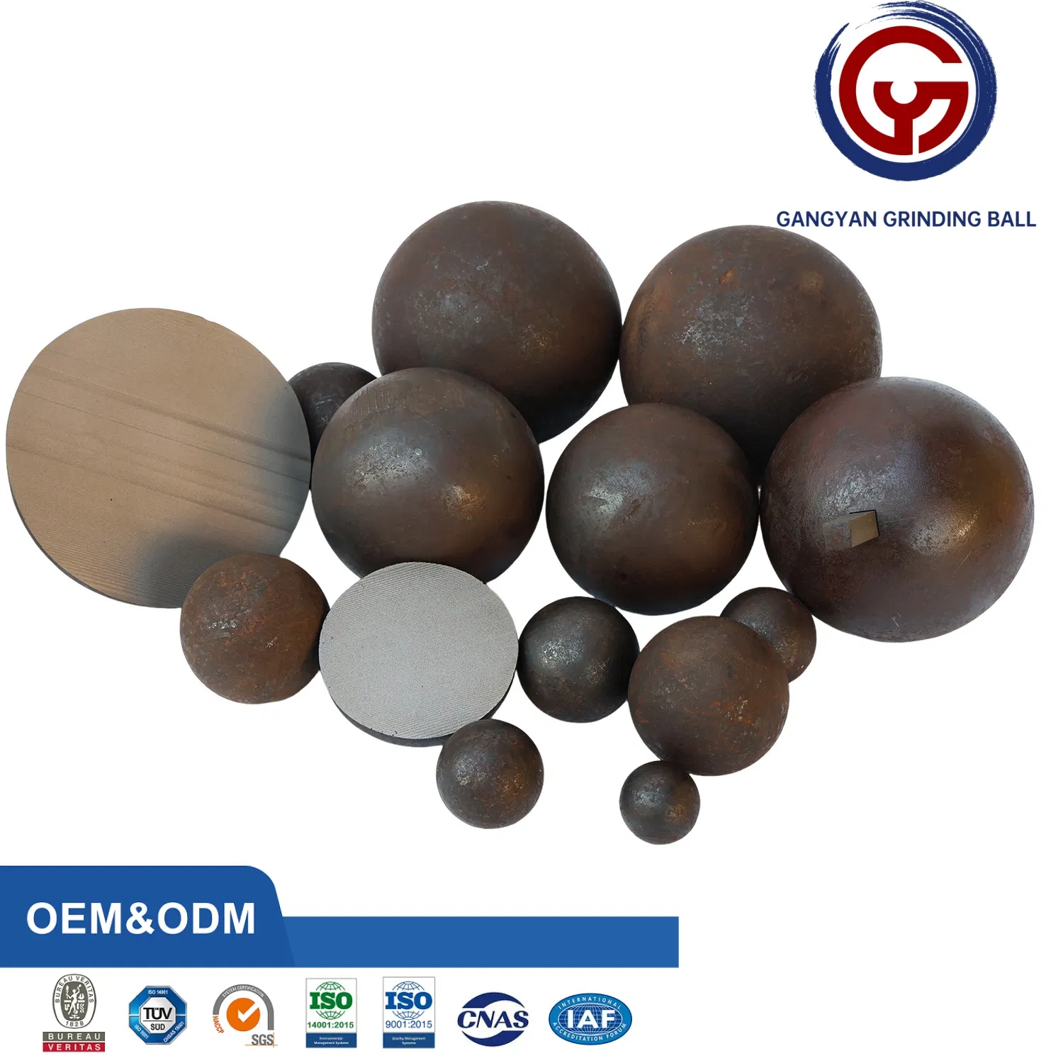 1 2 6 Inch Forged Grinding Media Steel Ball for Sale Mining