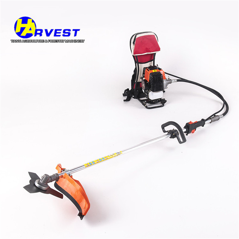 Hot 52cc Backpack Gasoline Grass Trimmer Garden Tool Grass Knapsack Gas Brush Cutter