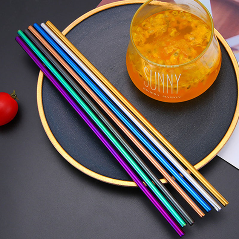 High Quality Stainless Steel Straws for Cocktail Beer Tea Coffee Tools Drinkware