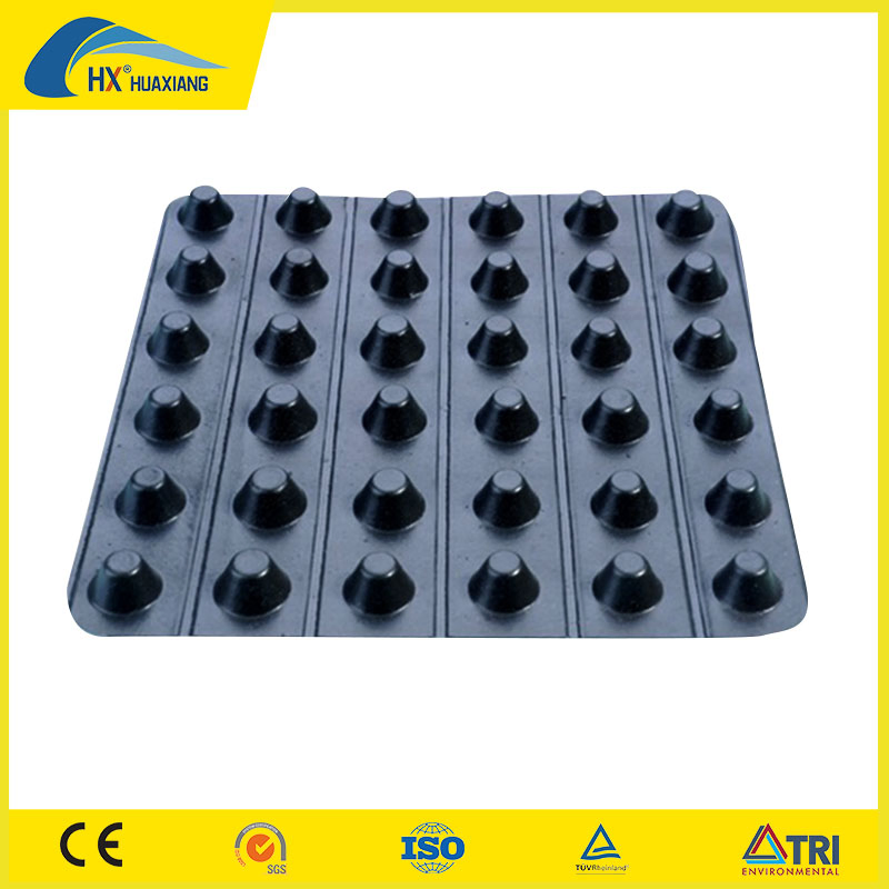 New PVC Perforated Dimple Composited with Geotextile Fabric Drainage Board Water Storage Filter Strip Drainage