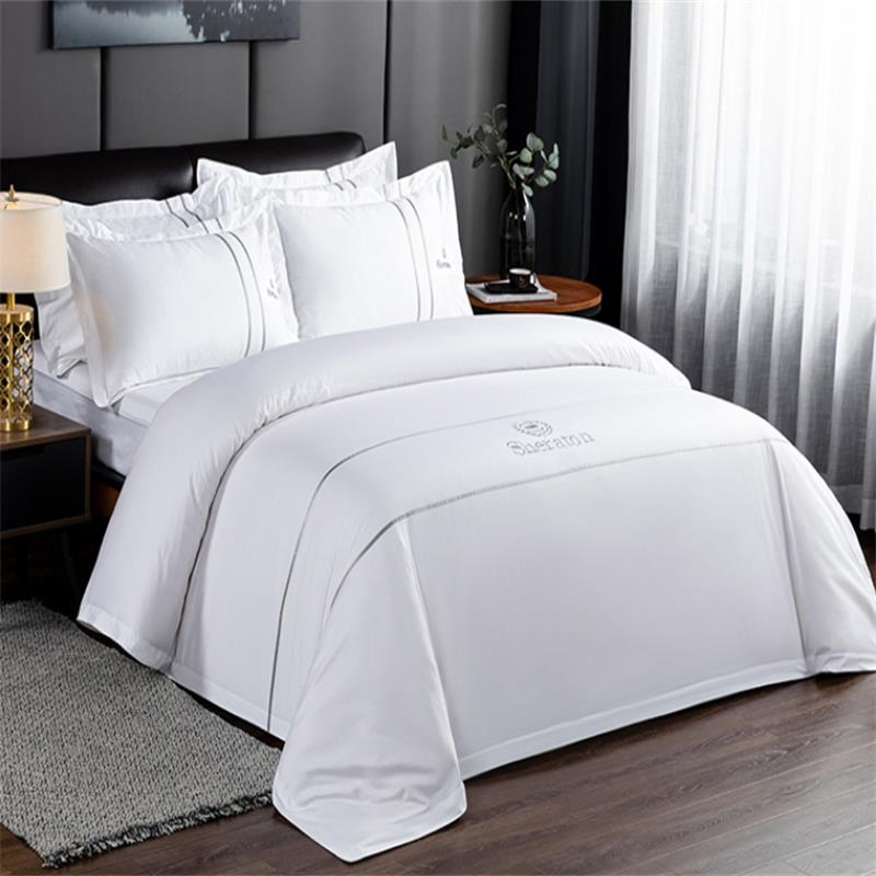 Luxury Hotel Quality 300tc Cotton Sateen Stripe Duvet Cover