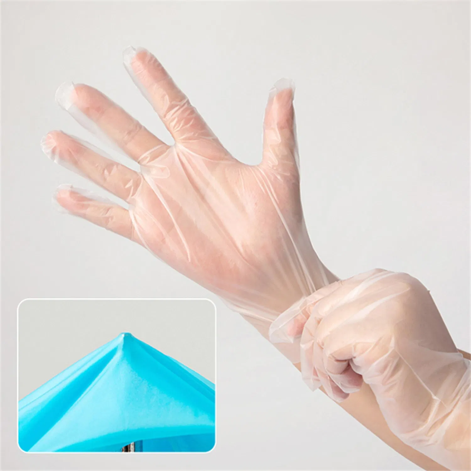 Gloves Food Grade Vinyl Gloves Powder Free Safety PE TPE Gloves
