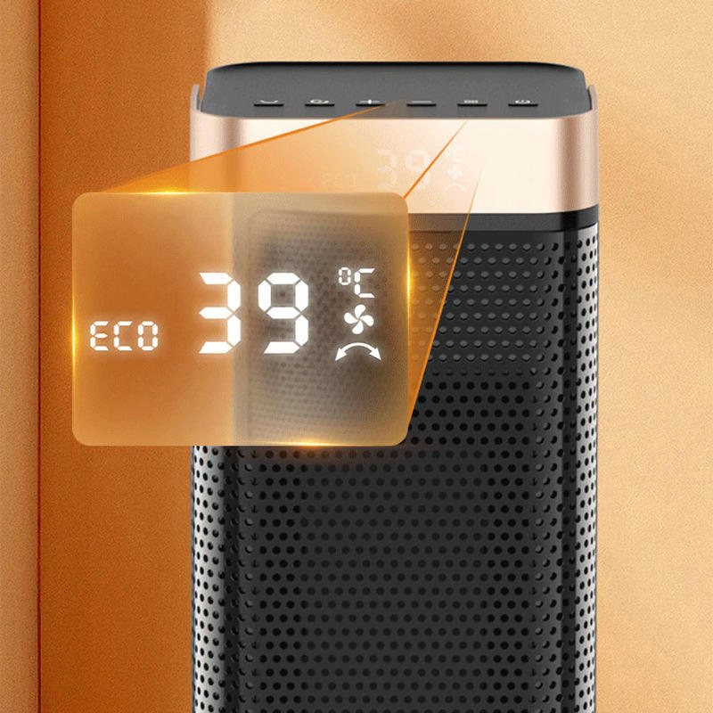 Heater Fast Heating PTC Ceramic Fan Tower Oscillating Electric Digital Thermostat