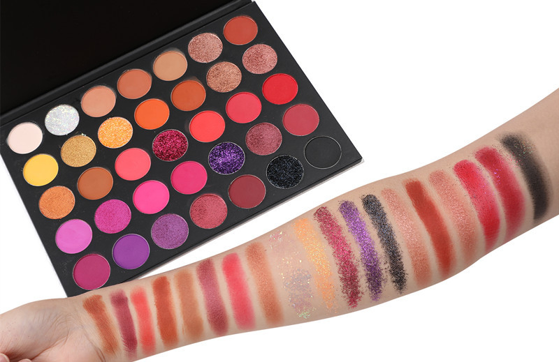 Vegan Glitter Eye Shadow Palette Makeup High Pigmented Custom Quality Pallet Eyeshadow Private Label