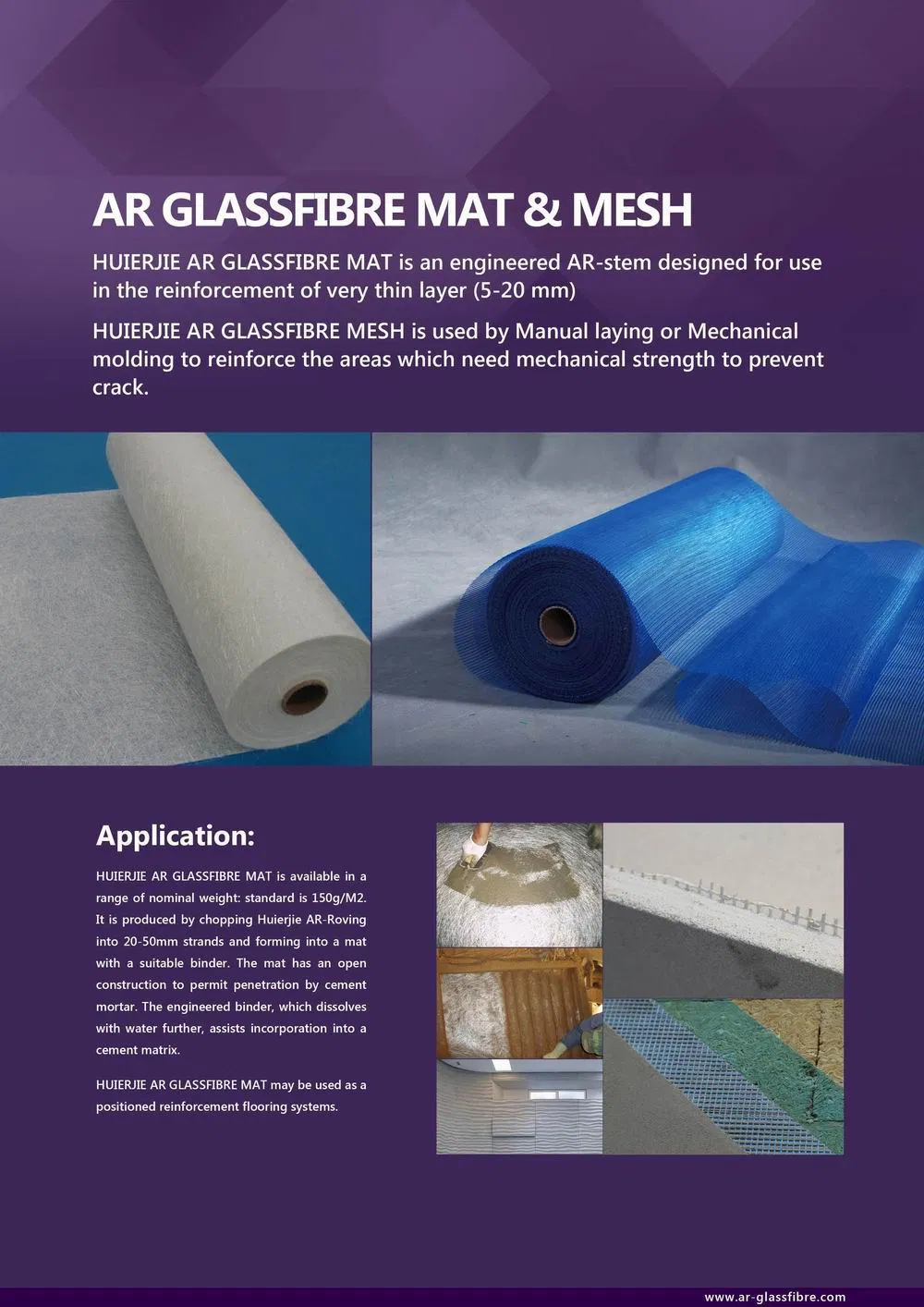 ARNP5 * 5-100L Malla de fibra de vidrio PARA pared