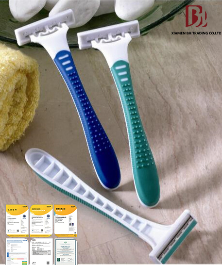 OEM Colorful Hotel Amenity Shaving Kit Razor with Two Blade