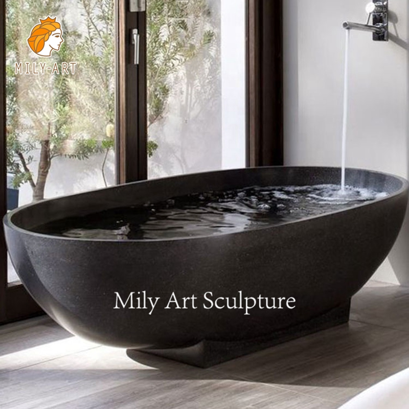 Мраморная ванна ручной работы в натуральную величину