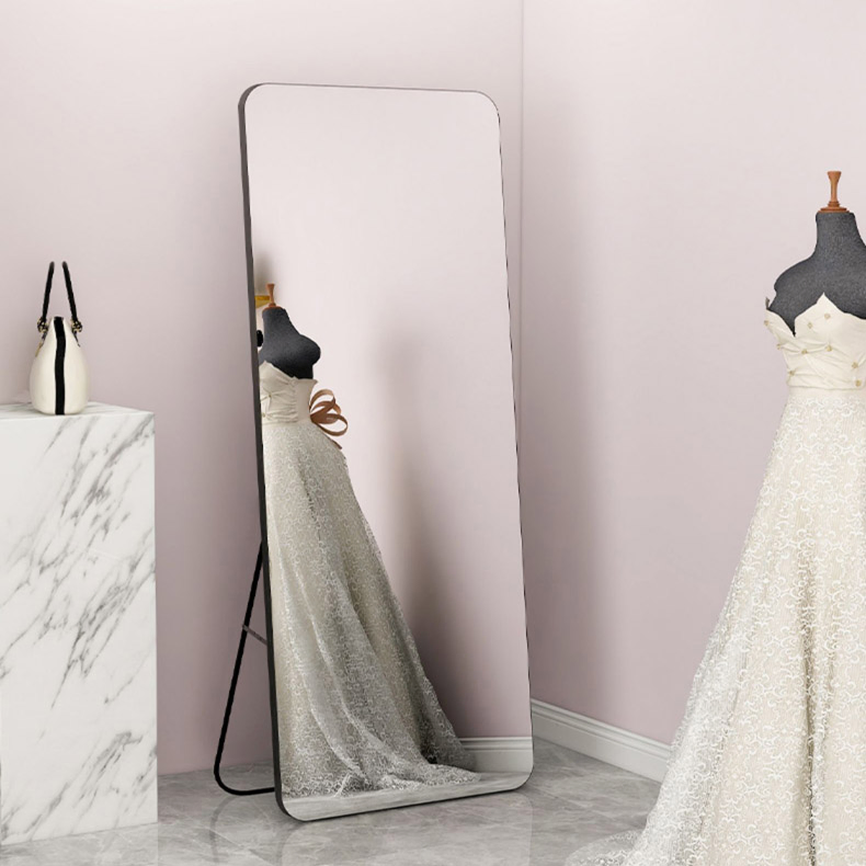 Modern Minimalist Creative Irregular Shaped Metal Frame Decorative Wall Mirror Full Length Dressing Wall Hanging Mirror
