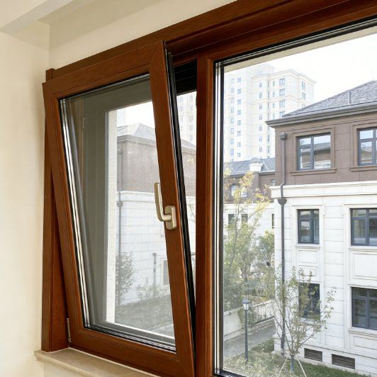 Modern Style Solid Wood Composite Window with Outward and Inward Opening