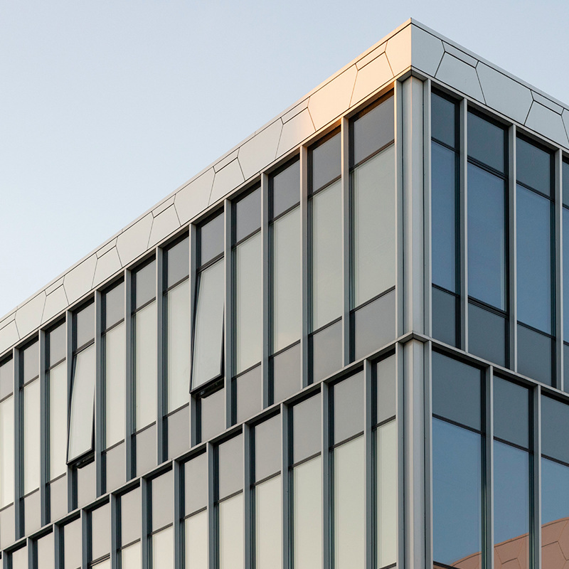 Aluminum Alloy Glass Wall 6063 ISO9001 En755 GB5237-2008 Curtain Wall Profile