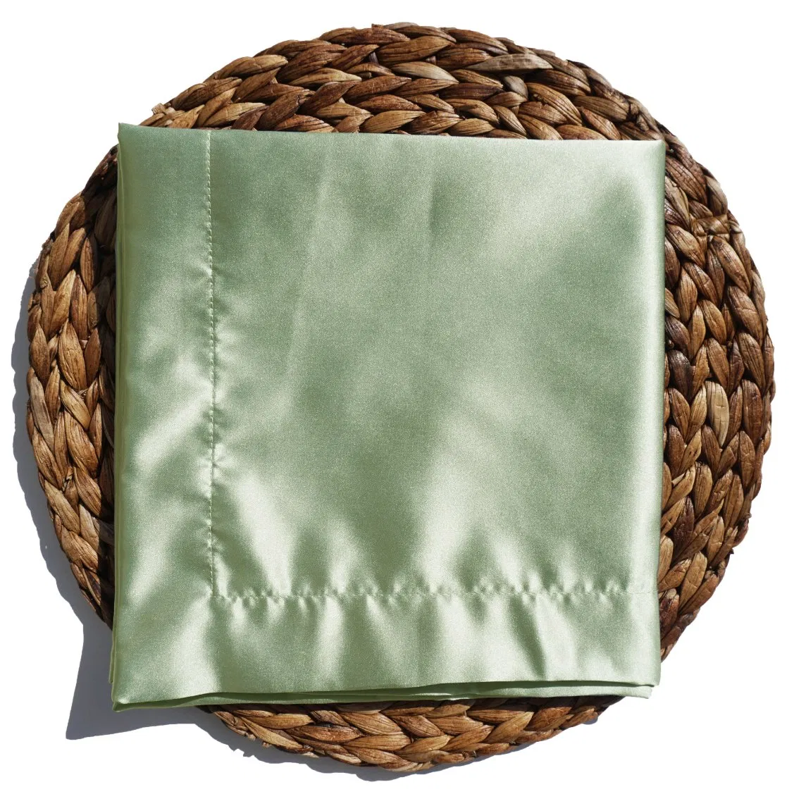 Hot Sales Sage Pure Satin for Napkin Cloths and Table Cloth for Luxe Events