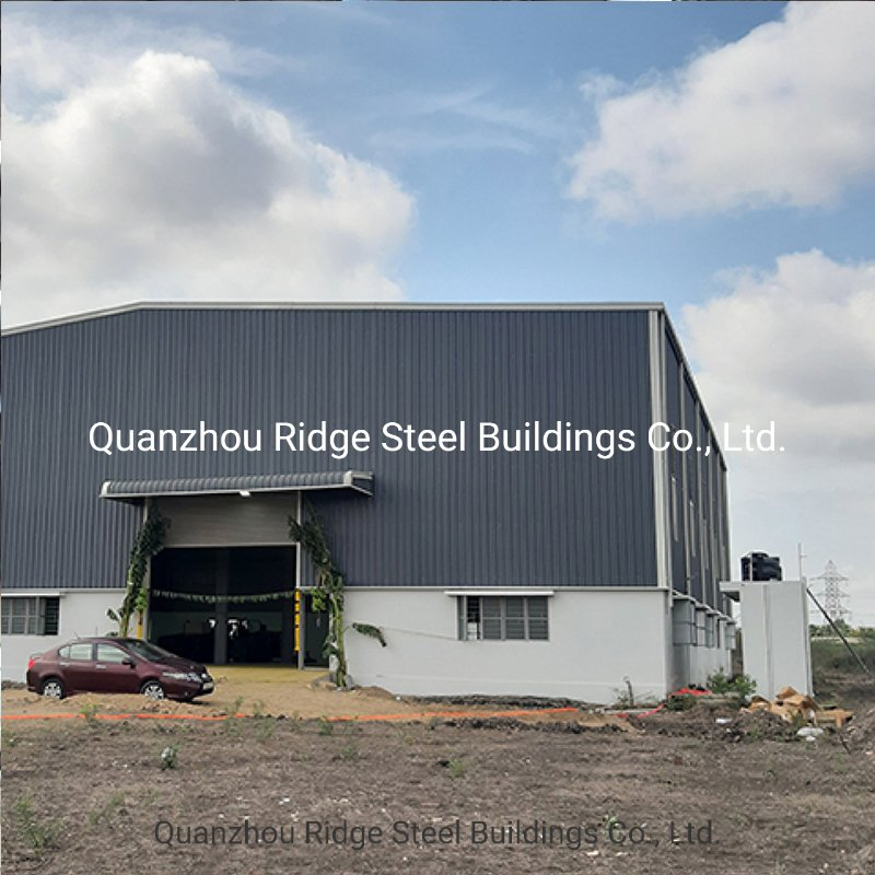 Prefab Light Steel Structure Fabrication Kit Metal Garage Building