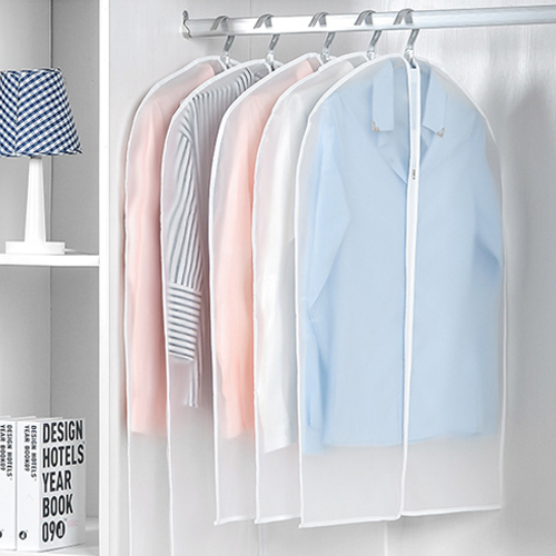 5PCS/Set Clear Garment Bags for Hanging Clothes PEVA Suit Covers with Zipper