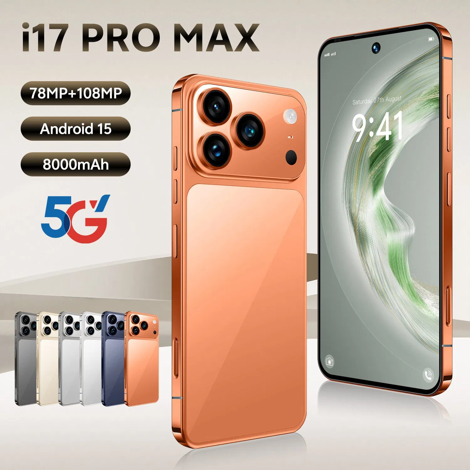 Смартфон 16 PRO Max 5G, 16ГБ+1ТБ, 8000mAh