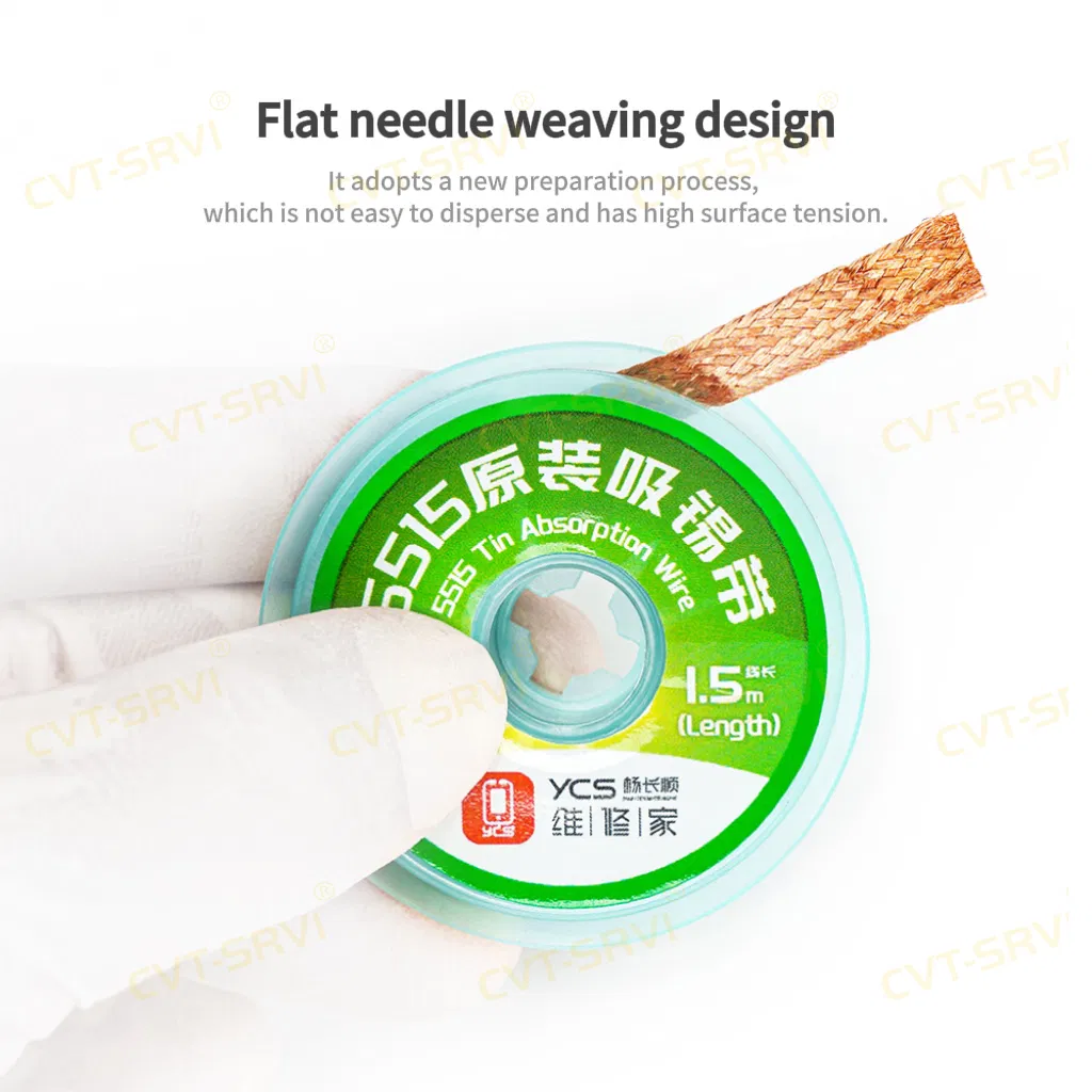 Ycs Ultra-Wide Auto Repair Detinning Belt 5515 Type Repair Suction Belt for Mobile Phone Repair Fast Fusion Fast Heat Conduction